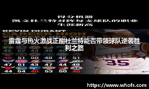 雷霆与热火激战正酣杜兰特能否带领球队逆袭胜利之路